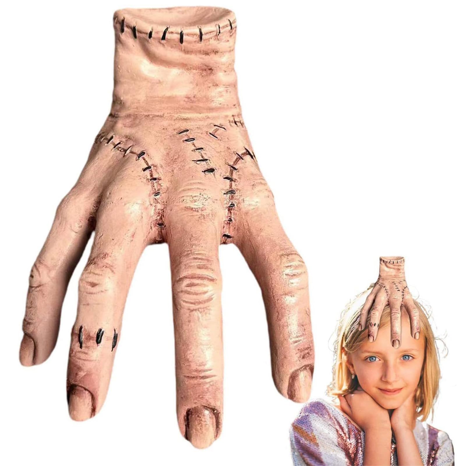 Mano Di Mercoledì Addams In Lattice Realistico – Accessorio Cosplay Horror Per Halloween, Feste E Collezionisti