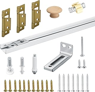 24 Inch Bifold Door Hardware Kit with Track, Closet Door Track Repair To...