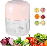 Vista 1 de Mini Food Processor 3 Blades Electric 250ml Usb (Pink)