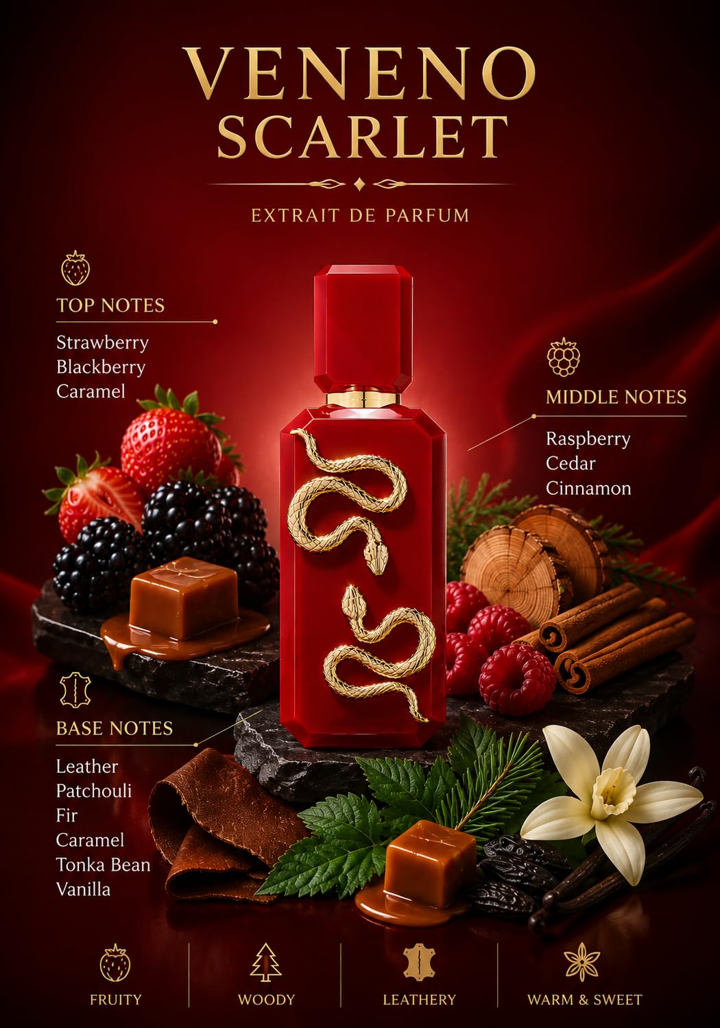 Amazon.com : French Avenue Veneno Scarlet EDP For Women and Men