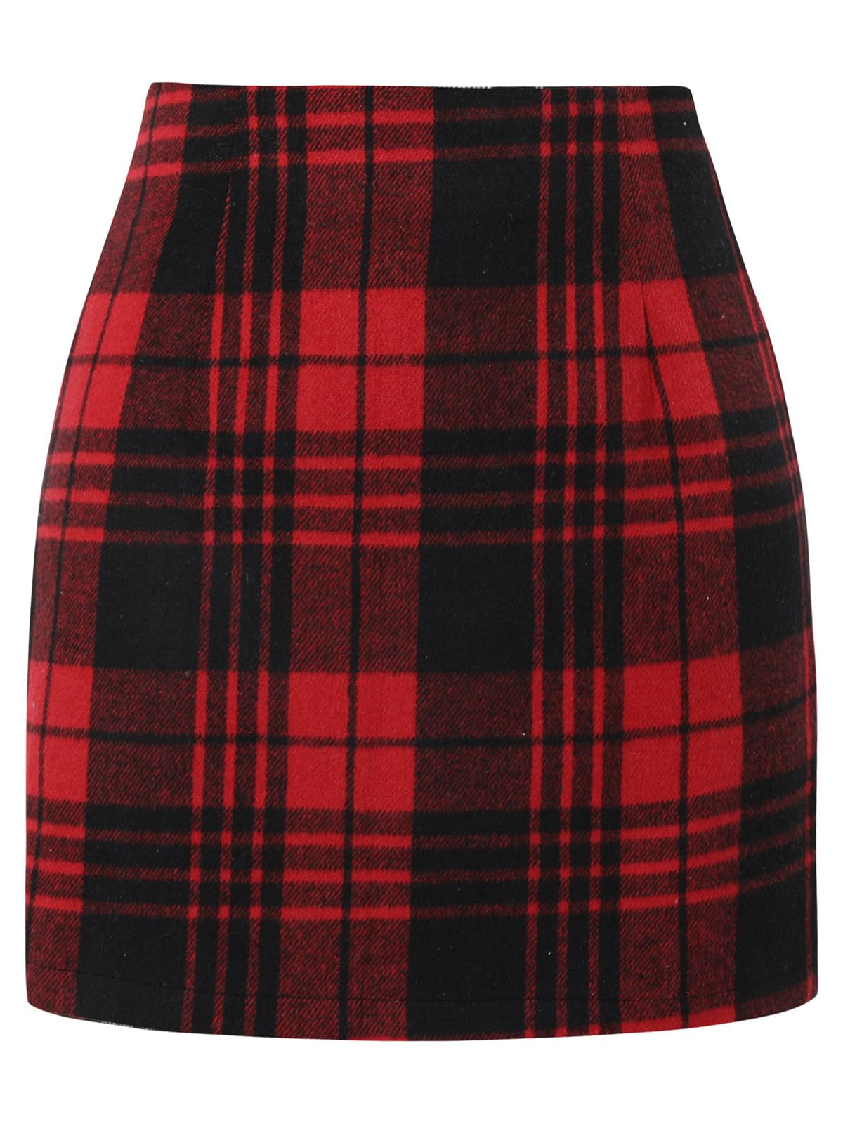 Plaid Skirts for Women High Waisted Mini Skirts Ladies Fall Fashion Outfits Bodycon Above The Knee Dress