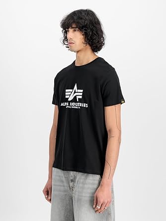 Alpha Industries Men's Basic Big Logo T-Shirt Pack of 2