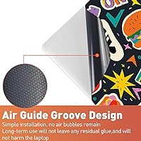 Vista 22 de Adhesivo para laptop de 12.1-15.6 pulgadas, calcomanía reutilizable universal de vinilo para laptop, protector de arte impermeable en color panal