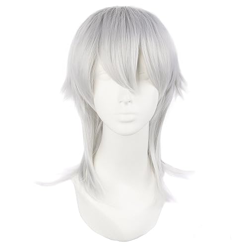 MapofBeauty - Peluca para cosplay, plateado (Silver#1)