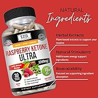 Vista 5 de Kaya Naturals Keto Diet Raspberry Ketone - Suplemento para perder peso, control del apetito, aumentar el metabolismo - 30