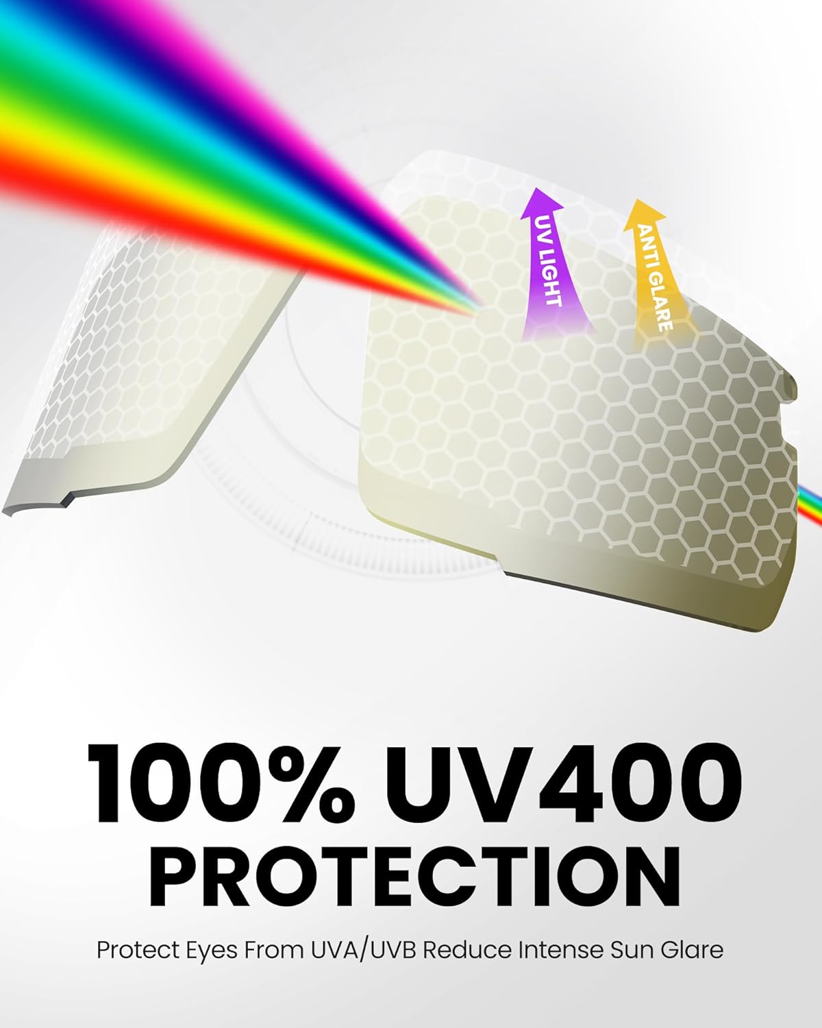 OutdoorMaster Hawkview Polarized Cycling Sunglass, TR90 Sunglasses for Adults Women Men Running Baseball MTB Bike，Revo Gold