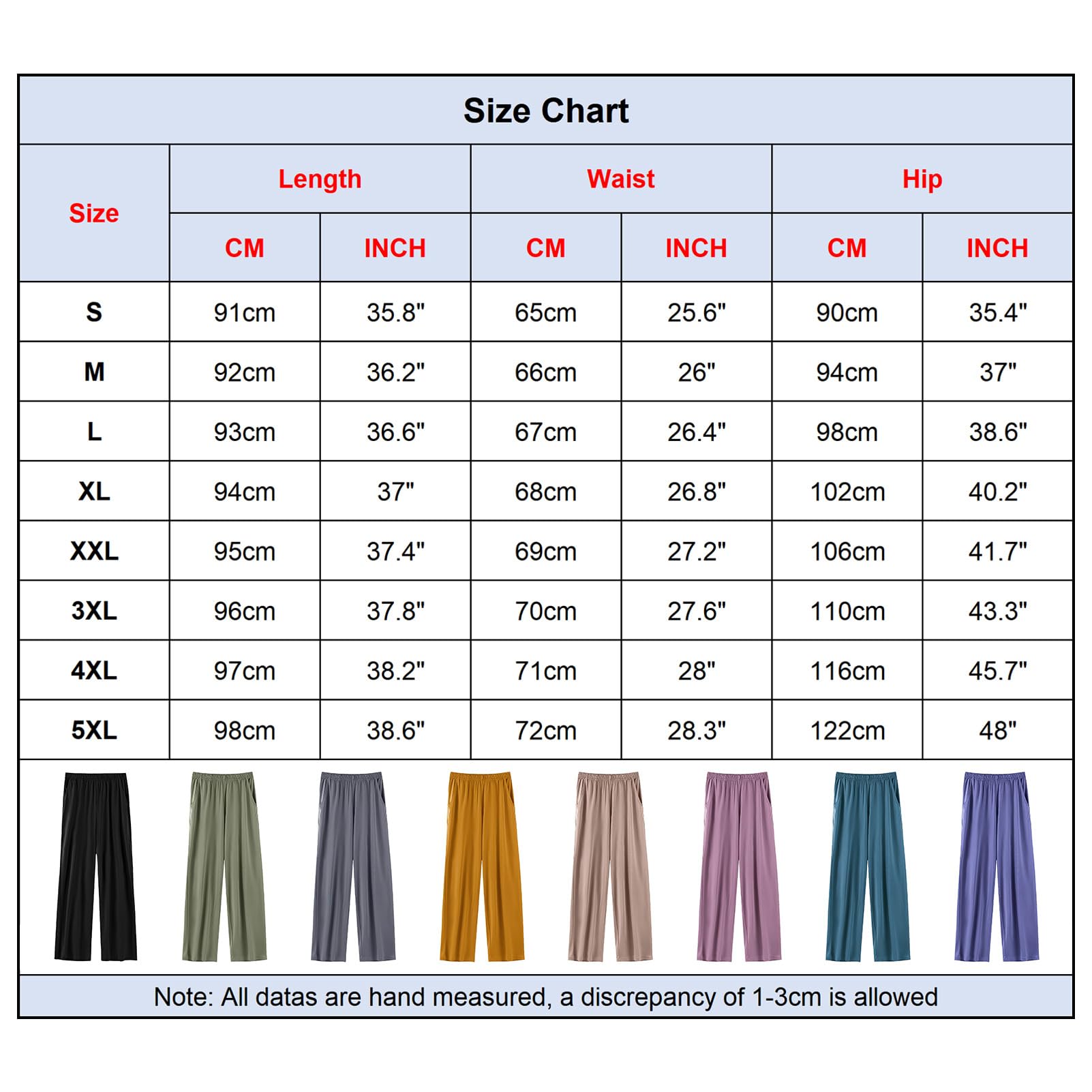 Femme Grande Taille Bas de Pyjama Doux Léger Pantalon de Pyjama à Jambes Larges Pantalon Décontracté avec Poches (S-5XL)
