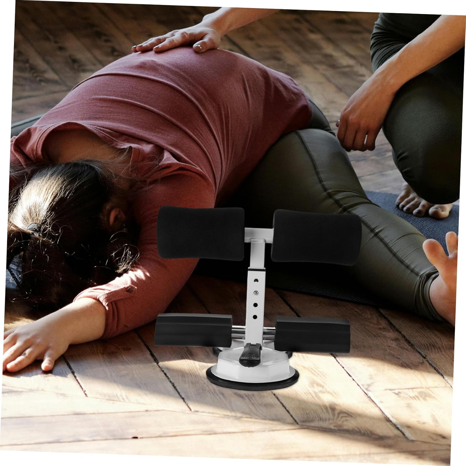 GANAZONO Suction Cup Sit-up Bar Abdominal Curl Assist Device for All Fitness Levels Portable Workout Support for Home Exercise Stylish Design for Training