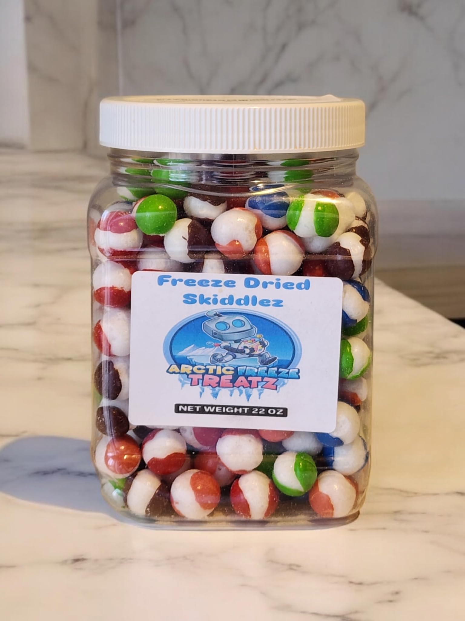 ARCTIC FREEZE TREATZ Freeze Dried Candy Skiddlez Wild berry 22oz, Assorted Fruit Flavored Freeze Dried Candy, Colorful Treats and Snacks for Kids and