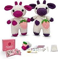 Vista 10 de SGIBYN Kit de Ganchillo para Principiantes con Tutoriales en Video Paso a Paso, Kit de Amigurumi de Pollos de Ganchillo de Inicio para Adolescentes
