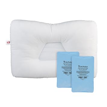 Core Products Tri-Core Cervical Pillow, Firm, Full Size Soft Comfort CorPak, 2 Pack, 6"x10"