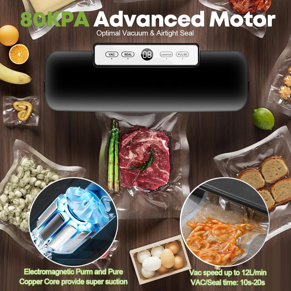 Vacuum Sealer Machine Food Vacuum Sealers for Sous Vide Cooking, 4
