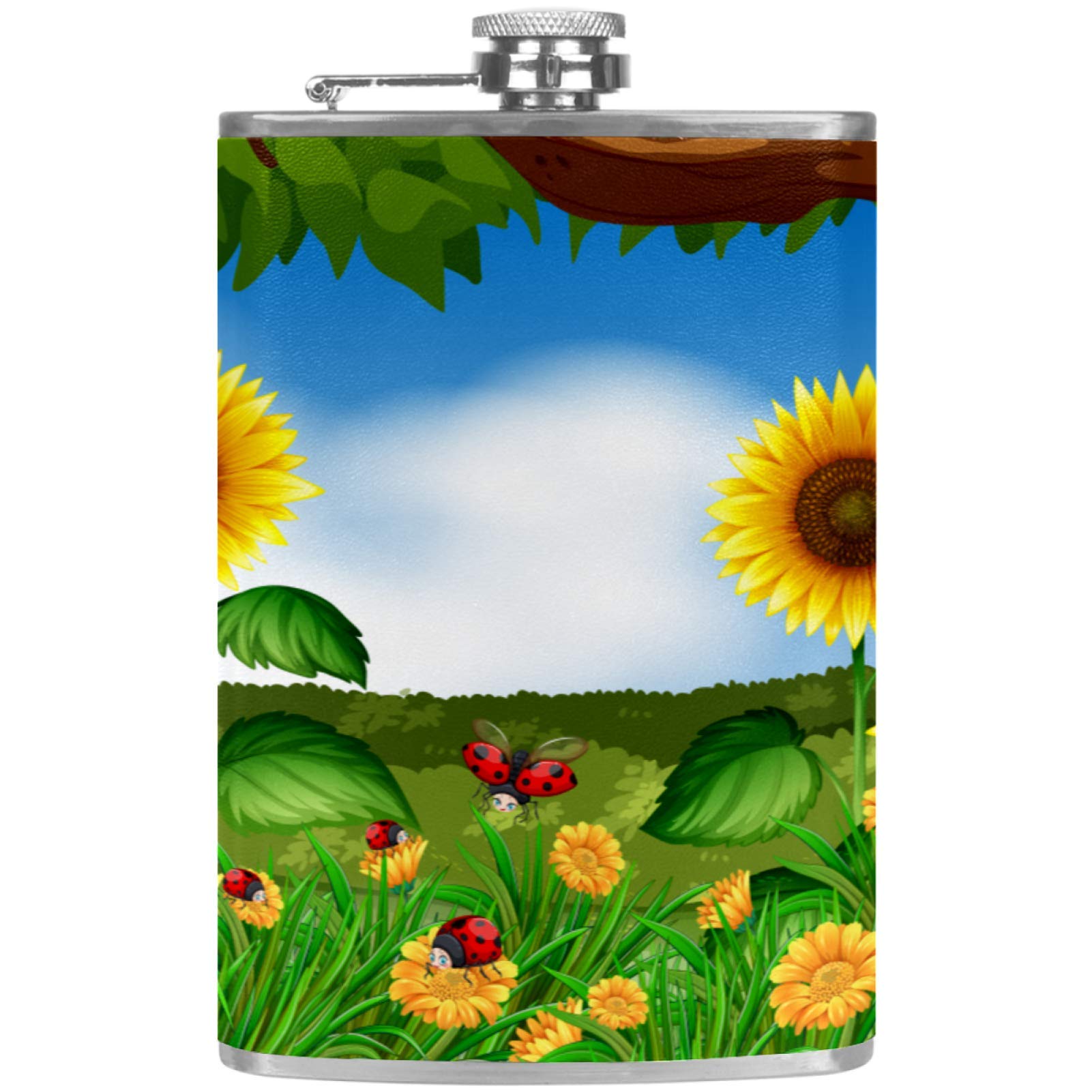 Flasque à whisky pour camping et barbecue entre amis en plein air