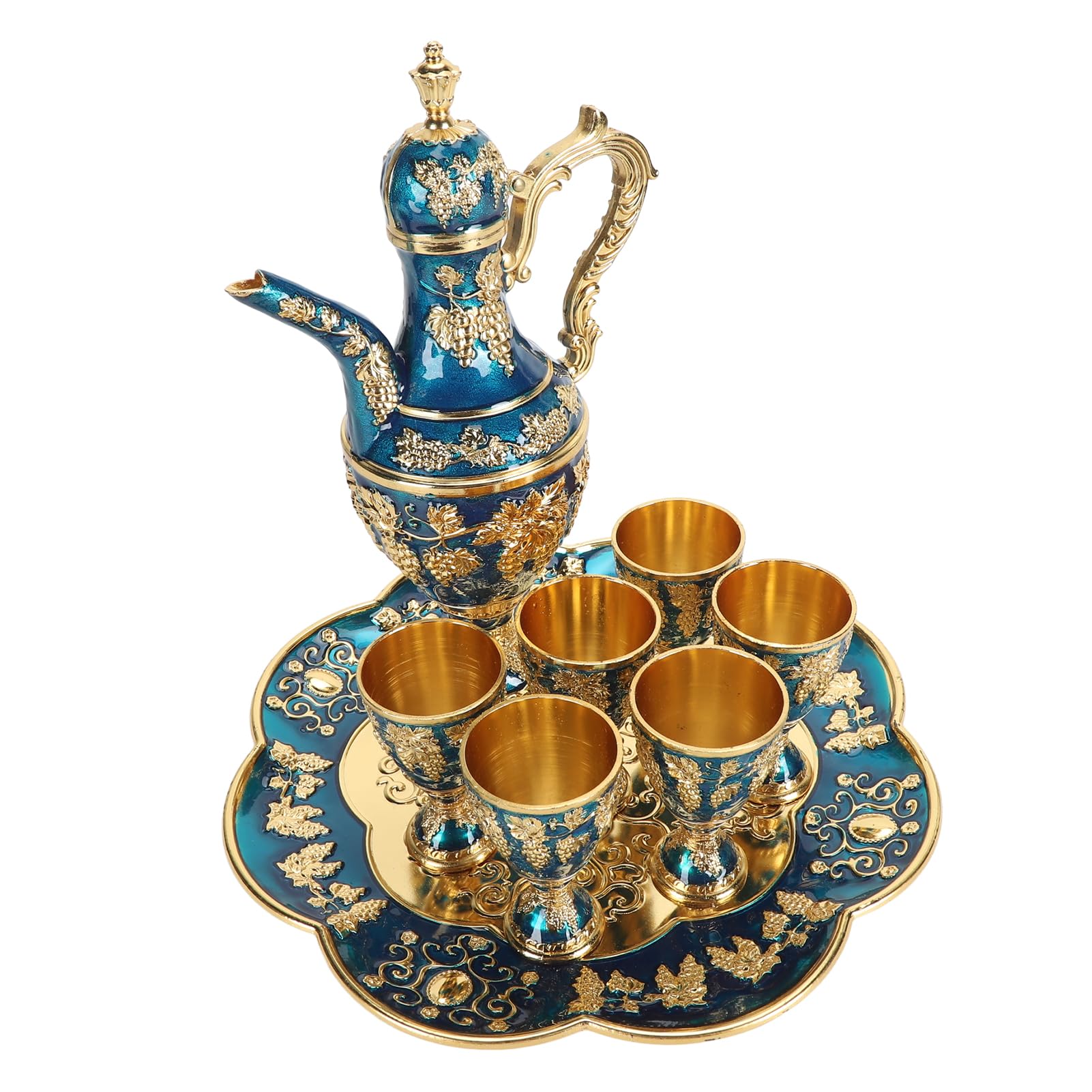 Amazon.com: GLOGLOW Vintage Tea Set, Metal Coffee Pot Set