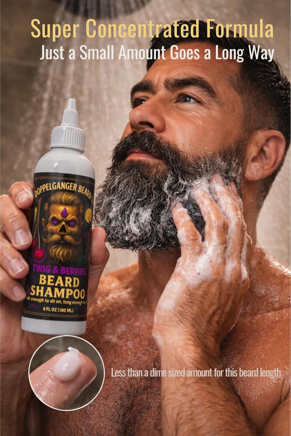 Beard Shampoo for men – Deep Clean Beard Wash with Aloe & ACV for Softer, Fuller Beards, Dandruff & Itch Control, Explosive Lather & Lightweight Conditioning with Incredible Scents - Image 5