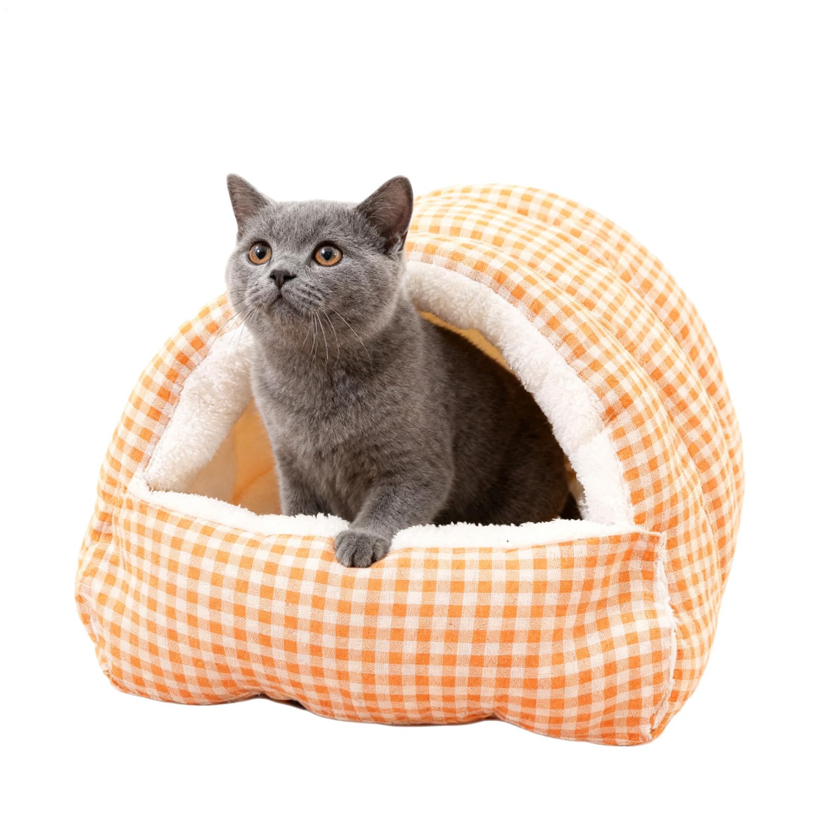 Cama para perros pequeños con peluche suave, el nido lavable para que tu cachorro duerma feliz