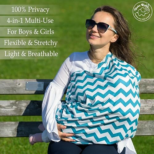 Miniatura 2 de Funda de lactancia multiusos, bufanda de privacidad para lactancia materna, fundas de asiento de automóvil, funda para cochecito infantil, toldo