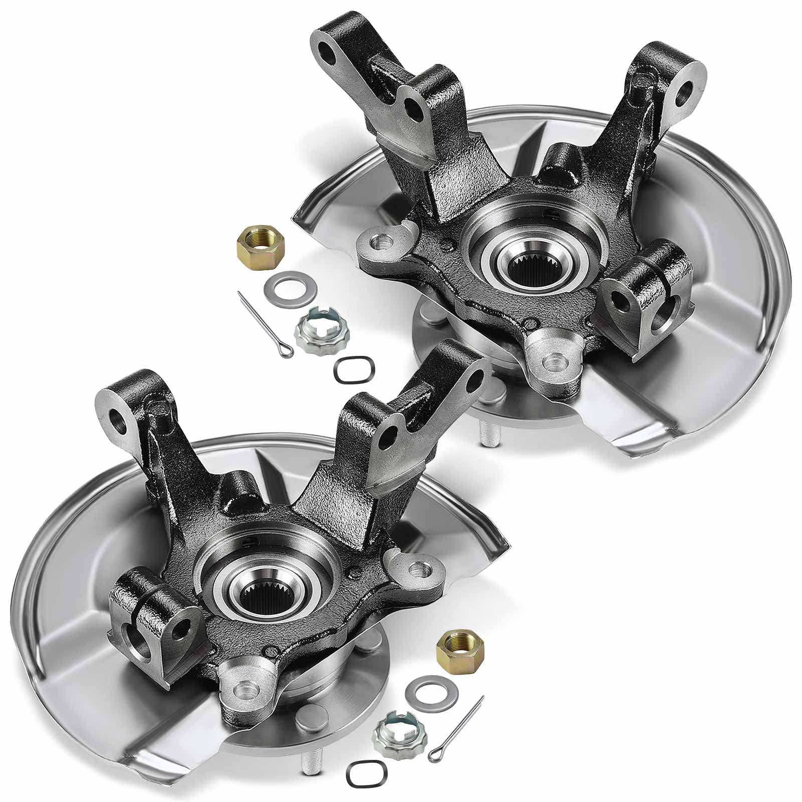 A-Premium Wheel Hub Bearing Knuckle Assembly Compatible with Dodge Caliber 2007-2012 Jeep Compass Patriot 2007-2017 Front Left and Right 2-PC Set