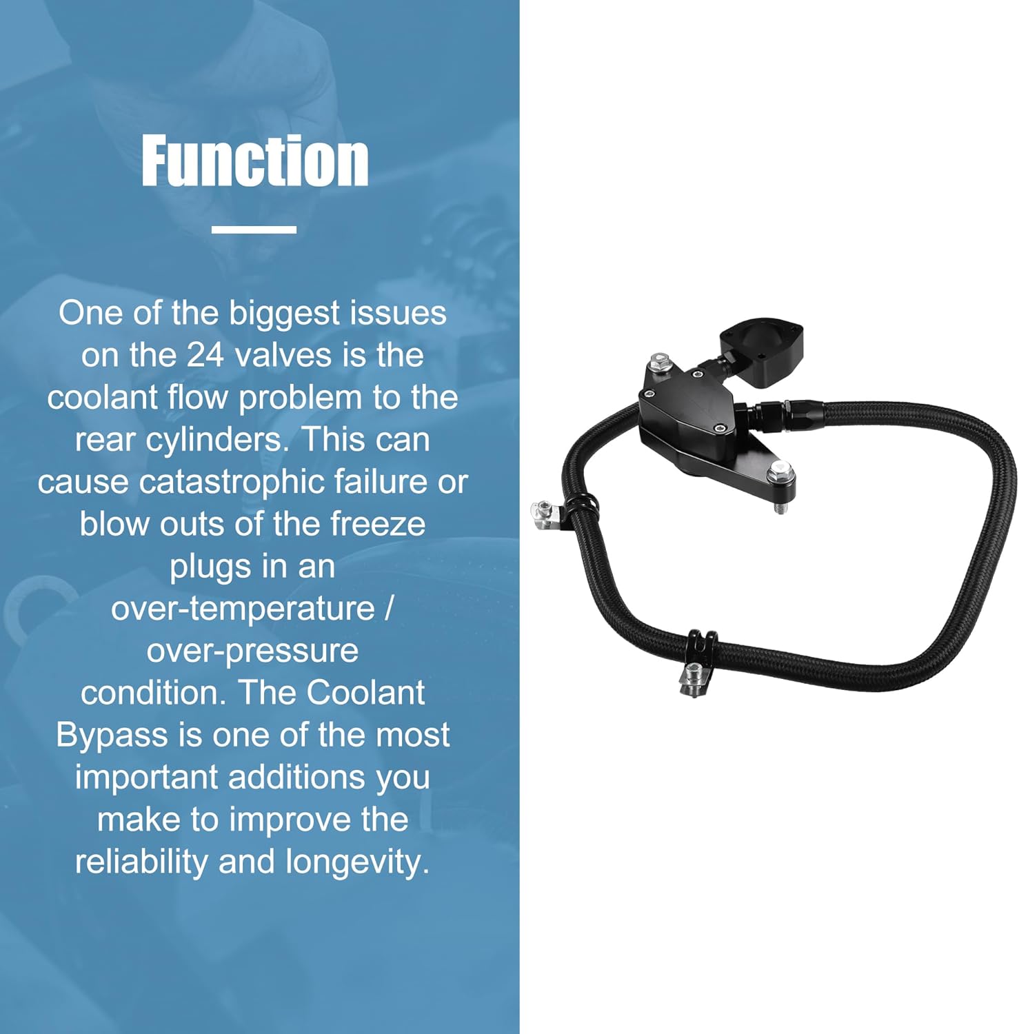 uxcell Coolant Bypass Kit for Dodge for Ram 5.9L MT 2003-2007 for Dodge for Ram 6.7L MT/AT 2007.5-2018