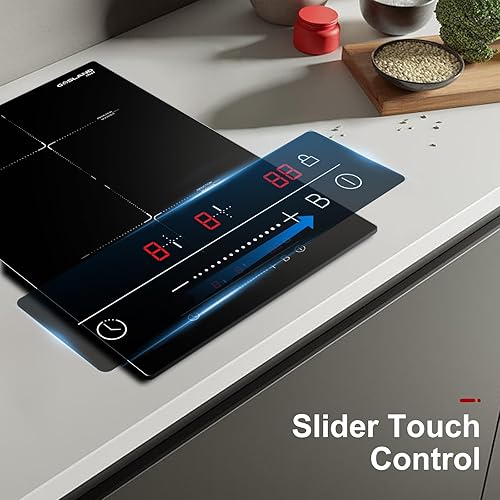 Miniatura 5 de GASLAND Chef - Placa de inducción de 12 pulgadas, estufa eléctrica integrada IH30BF con 2 quemadores, 9 niveles de potencia, control táctil