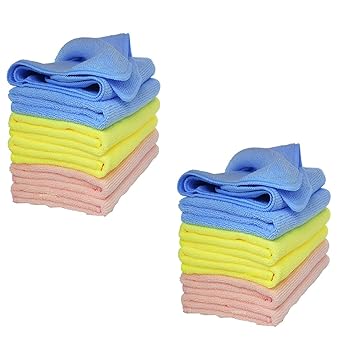 Winberg Car Cleaning microfiberTowels Cloth 30 * 40 Combo Pack of 6 Microfiber Cloth Towel 200 GSM - Towel-06