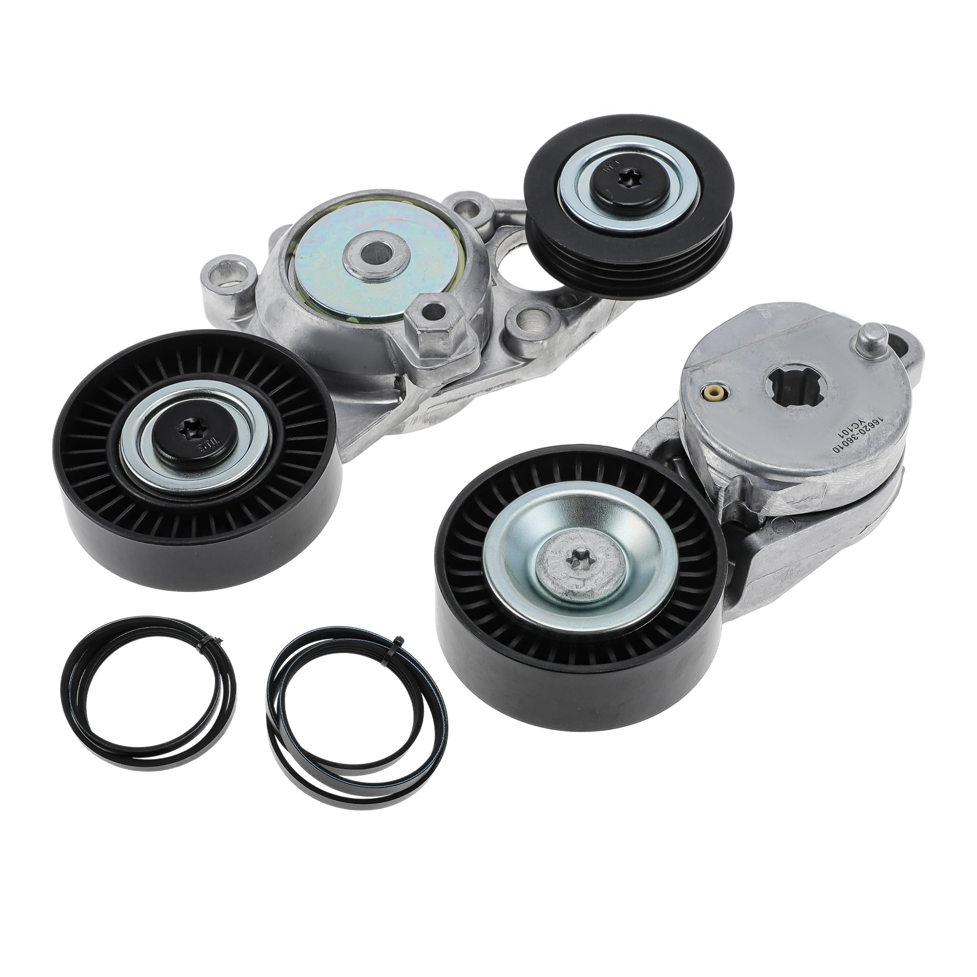 Photo 1 of PARSKILO 1 Set Drive Belt Tensioner Kit for Toyota Camry Base Sedan 4-Door 2.5L L4 2010-2011 Serpentine Belt Drive Kit with Tensioner No.1662036030