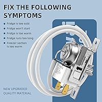 Vista 4 de 2198202 Reemplazo de control de termostato de refrigerador, WP2198202 control de termostato de congelador apto para refrigeradores Ken-More