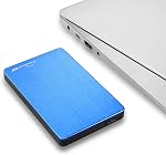 Portable External Hard Drive, USB 3.0, Ultra Slim, Compatible with MAC Desktop Laptop PC (Blue, 500, GB)