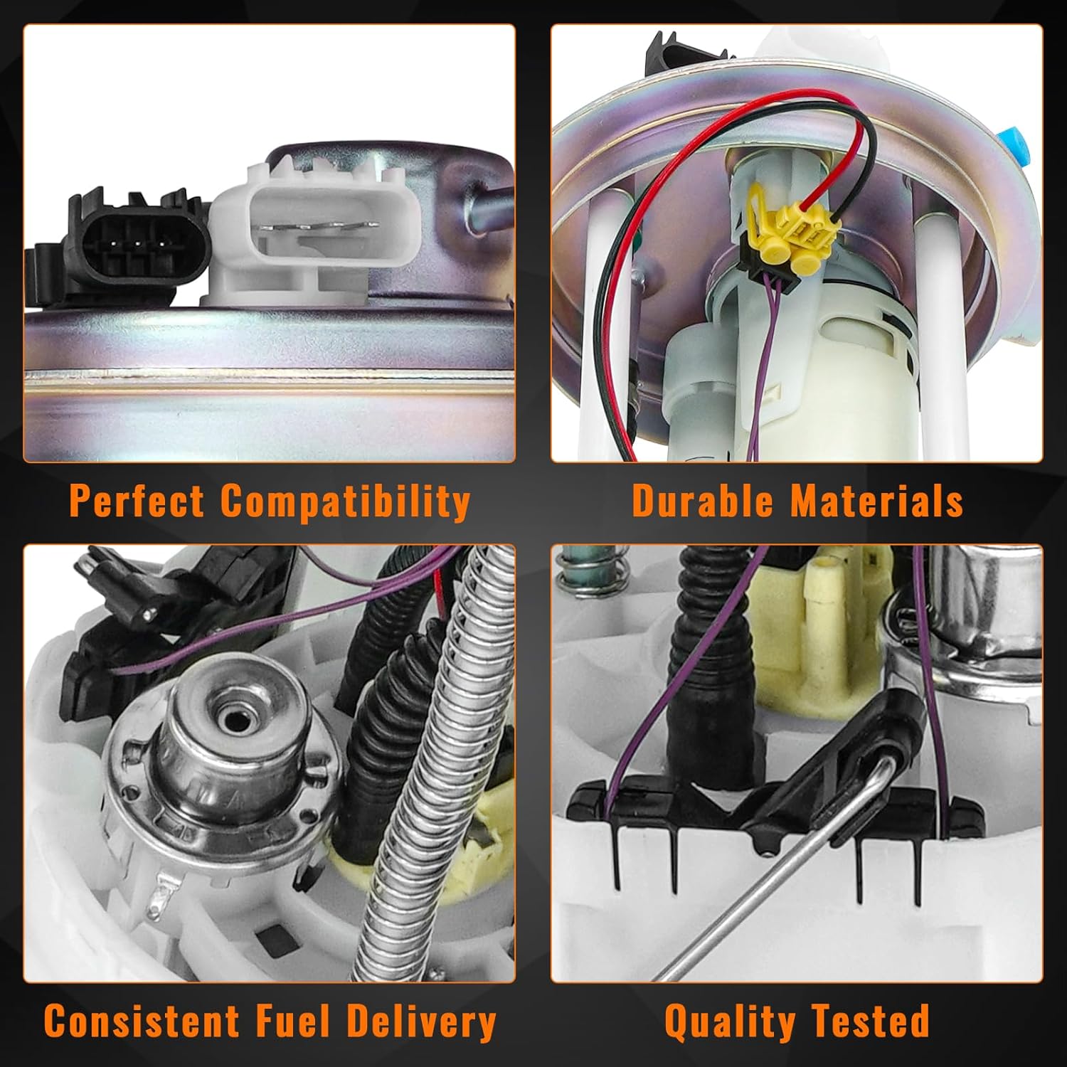 E4123M 13513407 Electric Fuel Pump Module Assembly for Chevrolet Silverado 1500 GMC Sierra 1500 2014 2015 2016 2017 2018 4.3L 5.3L 6.2L V6 V8