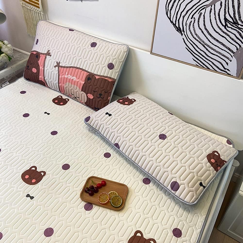 Latex Ice Mat Three-piece Washable Soft for Folding Bed(1.5m Bed)