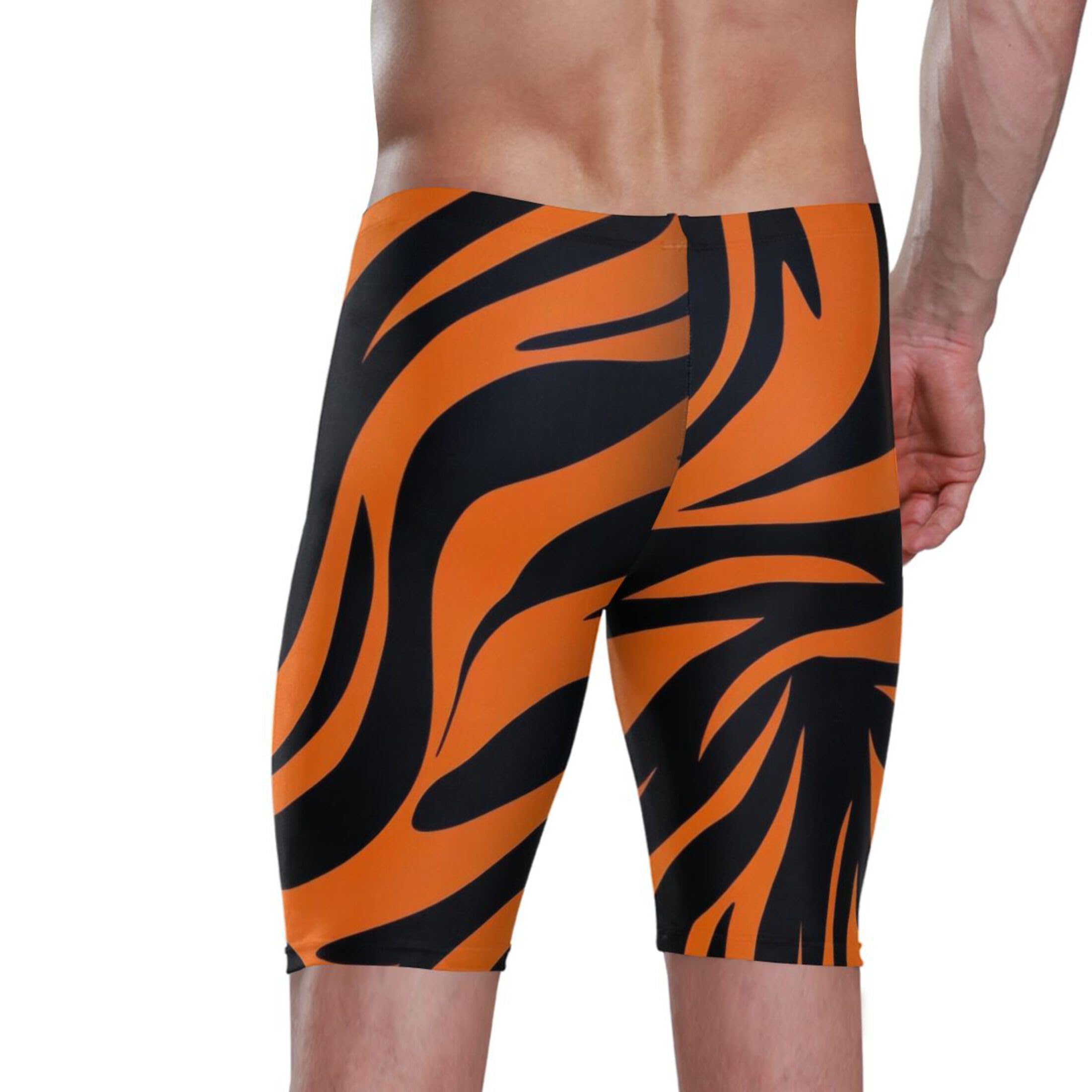 Tiger Stripe Mens Swim Jammers Swimsuit XL B0402150