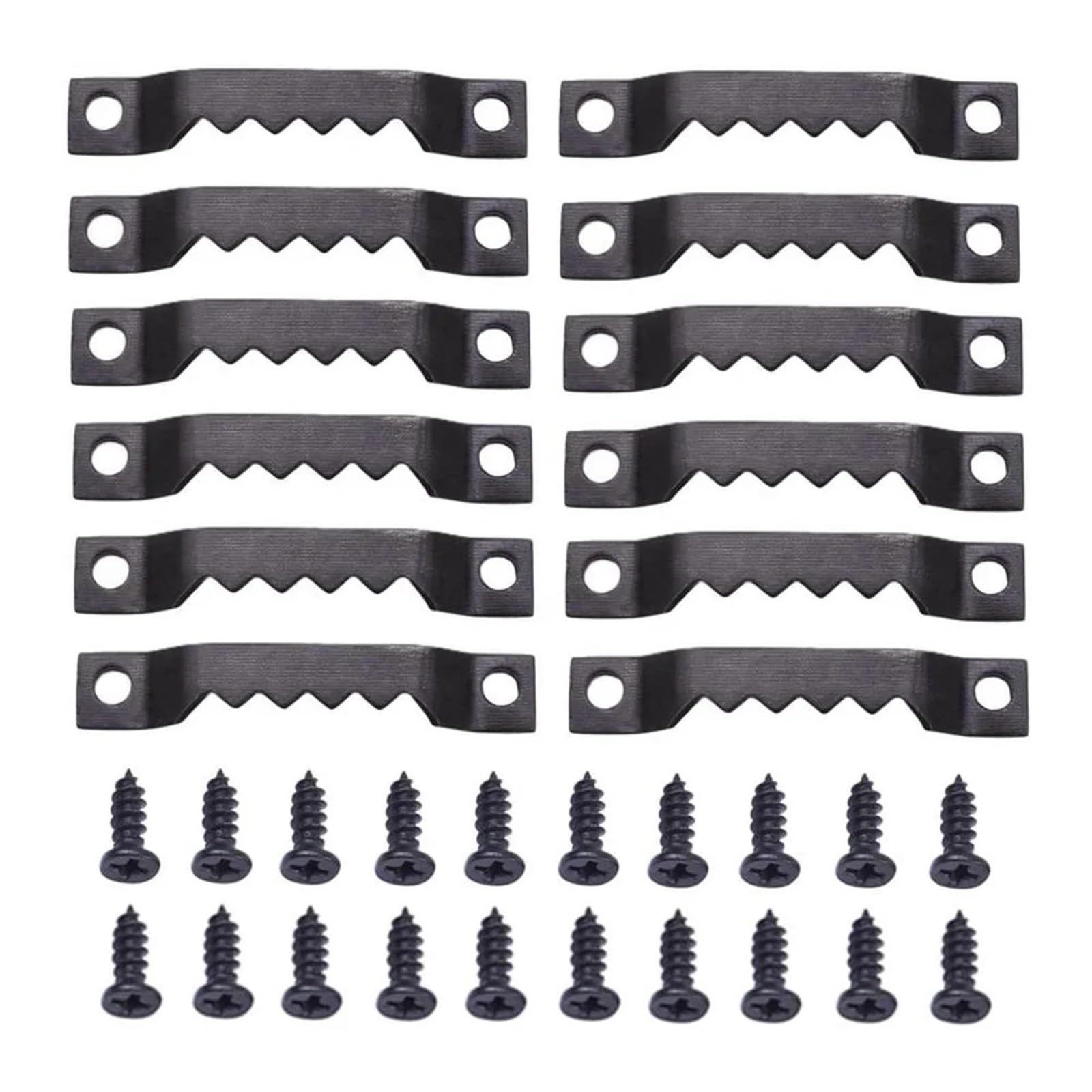 Bryske C 100Pcs Wall Picture Hangers Sawtooth Hooks For Wooden Frame Mirror Hanging With Screws