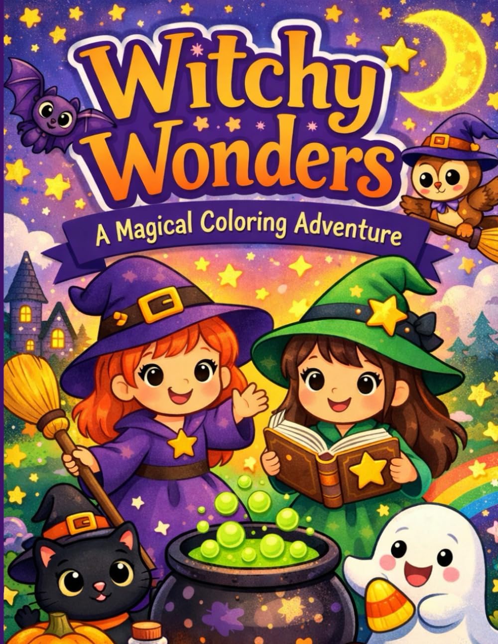 Witchy Wonders: A Magical Coloring Adventure