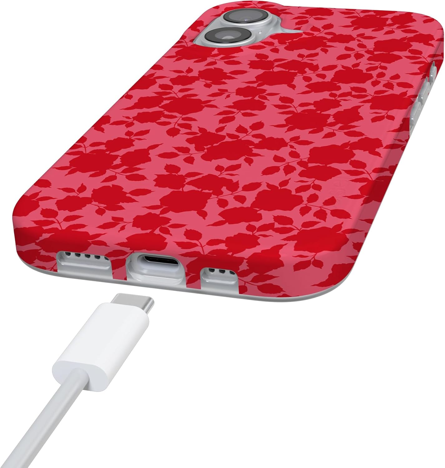 Casely iPhone 17 Case | Rose Garden | Red Aesthetic | Compatible with MagSafe | Classic Ultra Slim Design