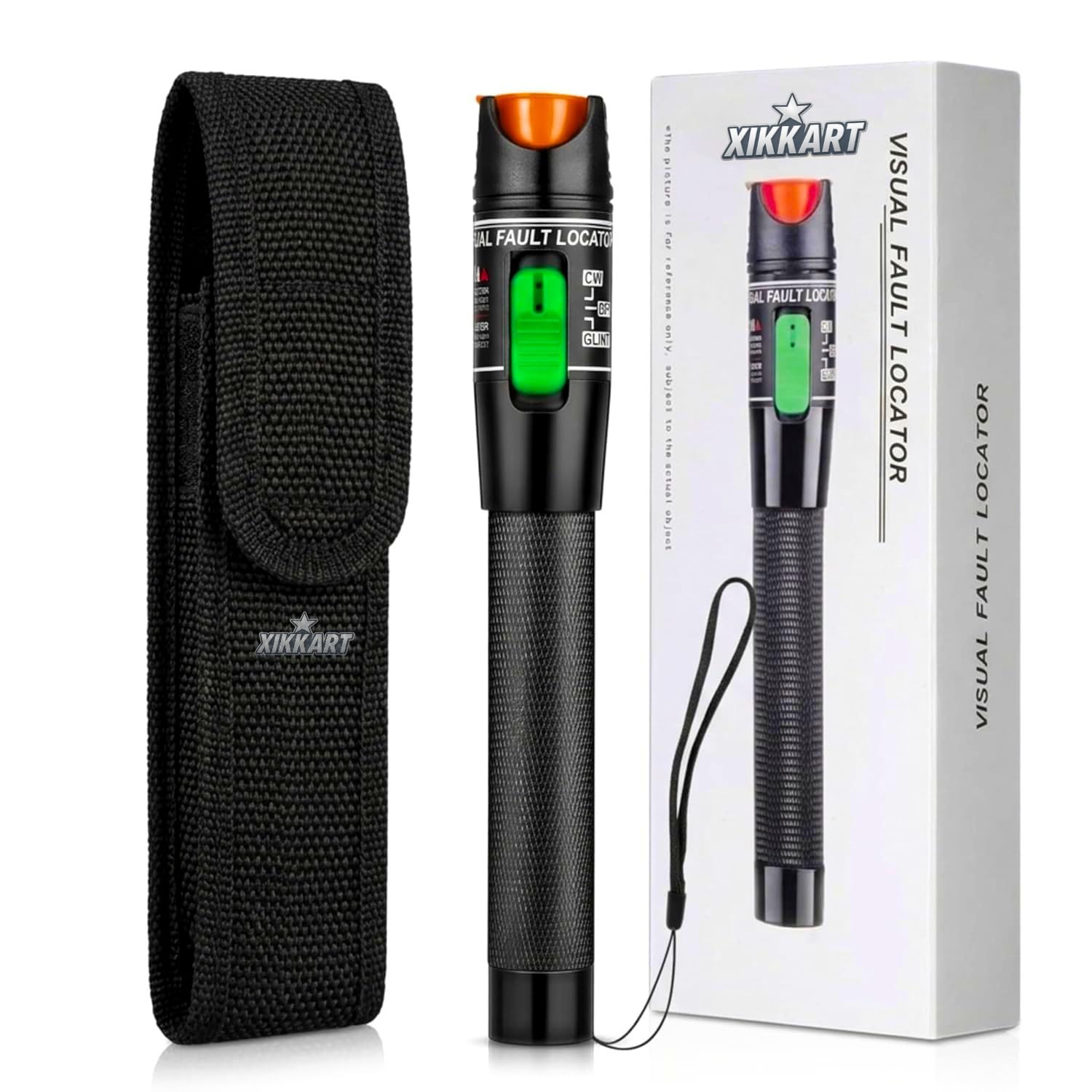 Visual Fault Locator 30mW 30KM, VFL Fiber Optic Cable Tester Meter, Red Light Pen Tester Adapt LC/FC/SC/ST Interface, Fiber Network Cable Test Kit Fiber Light Source Testers-image-36