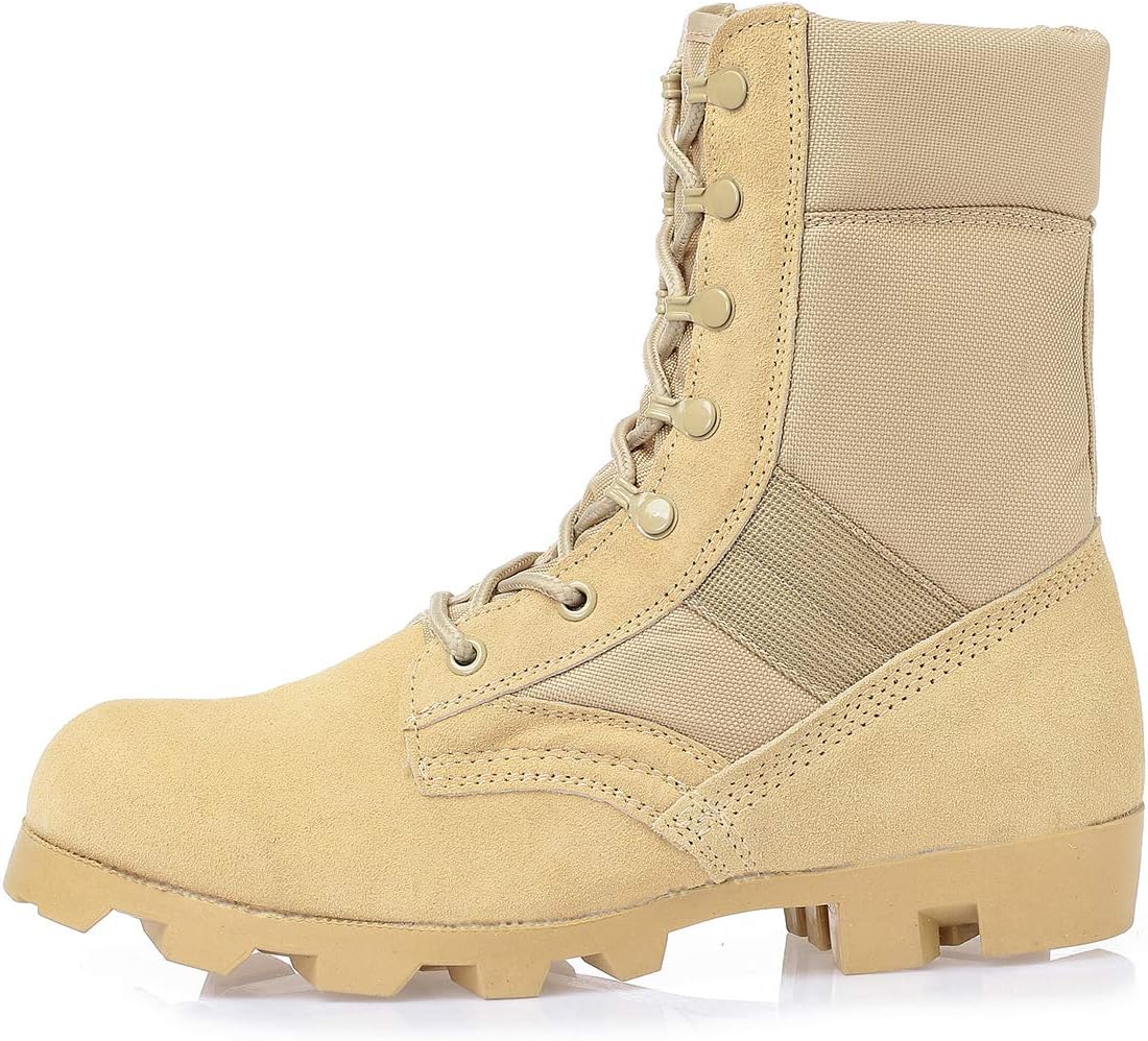 KaiFeng Mens Military Tactical Army Boots for Men Lightweight Jungle Boots