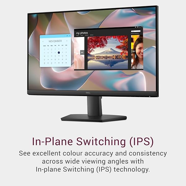 Dell 24 Monitor - SE2425HM, Full HD (1920x1080), 100Hz, IPS, 5ms, VESA (100x100mm), HDMI, VGA, 3 Year Warranty, Black - 4