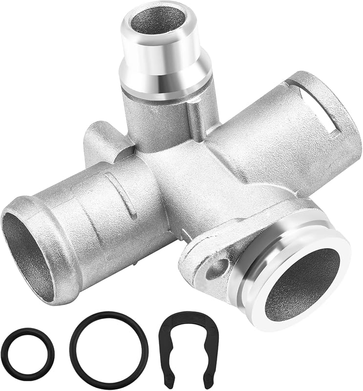 Flange de alumínio da mangueira do líquido de arrefecimento do motor Quealzara para Audi A4 e A6 2.0T – 1 unidade