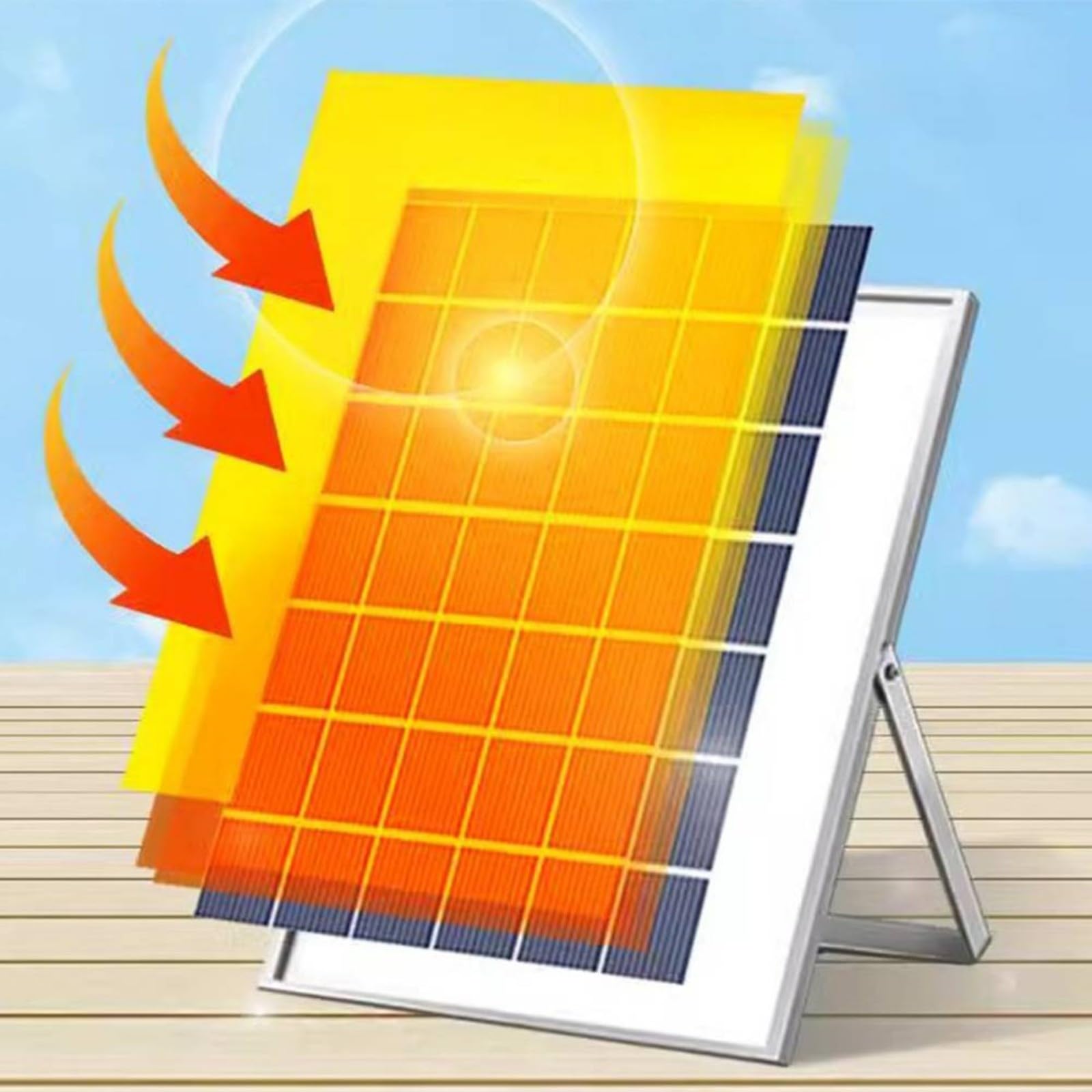 10W 10V Solar Teichbelüfterpumpe mit 4400mAh Akku und 3 Betriebsmodi, inklusive 4 Ausströmersteinen Gartenteiche und Aquarien