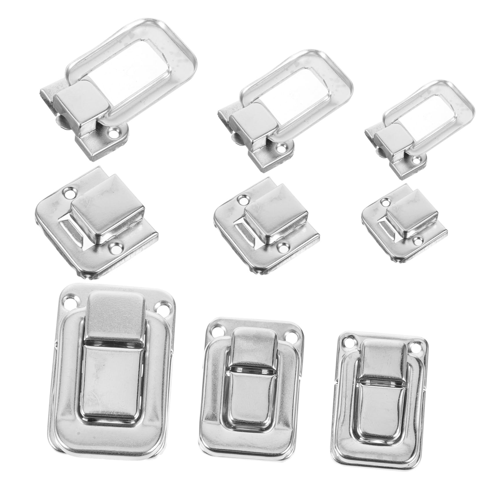 AUTSUPPL DIY Jewelry Box Hardware: 6 Pack Latch Buckle Locks Vintage Style Hasp Latches for Craft Projects