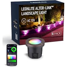 LEONLITE 6-Pack Alter-Link Series RGBCW Well Lights Landscape LED In Ground