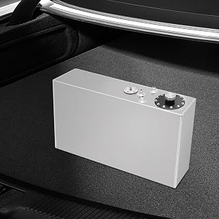 17-Gallon (64-Liter) Aluminum Fuel Tank, Boat Fuel Tank Construction Includes Cap And Fuel Level Sensor Level Sender Black Street Drift Fits Street Bikes, Trucks, Boats, Etc (Silver)