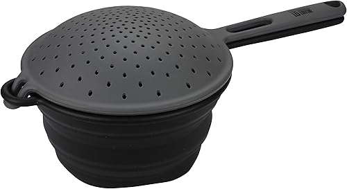 Miniatura 3 de Cambridge Silversmiths Robert Irvine Colador plegable 2 en 1, 0, negro