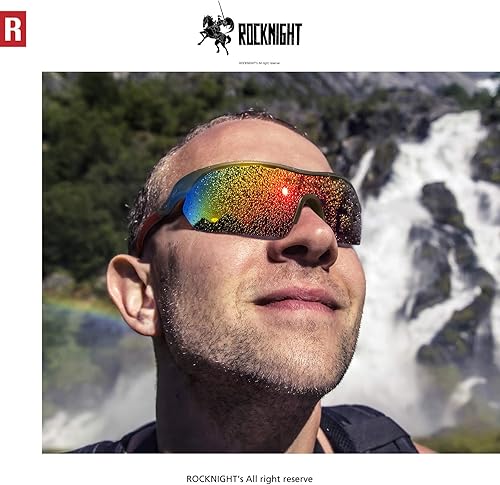 Miniatura 4 de ROCKNIGHT UV400 - Gafas de sol polarizadas de pesca para hombres, navegación, deportes, gafas de sol reflectantes geniales para exteriores, marco