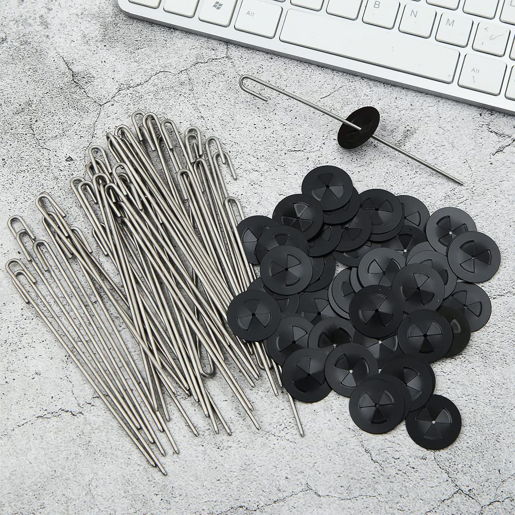 Clips Protectores Para Paneles Solares - Paquete De 50 Unidades De Acero Inoxidable Y PVC - Evitan Pájaros Y Daños En Instalaciones Solares