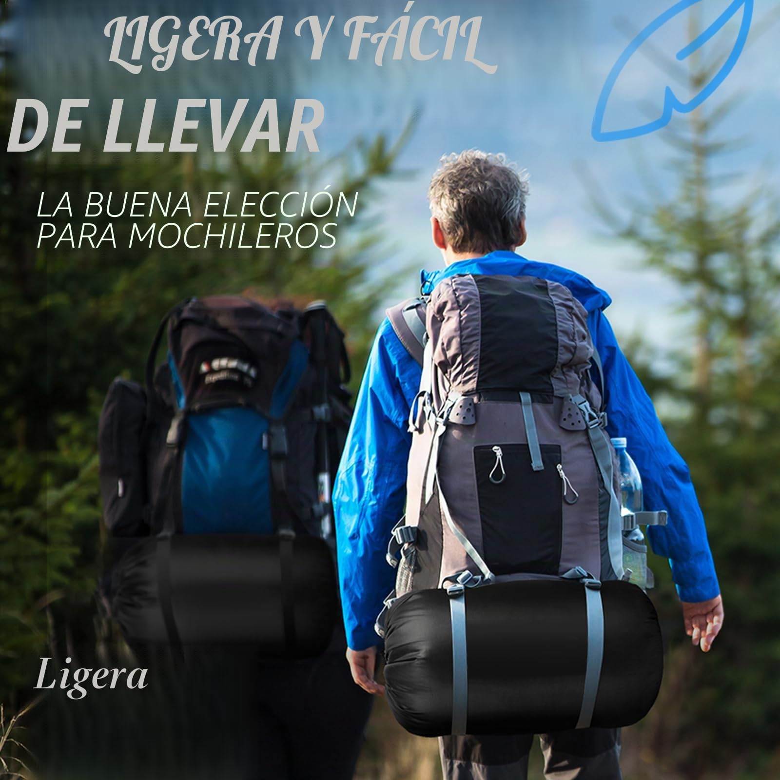 Bessport Saco de dormir de 3 a 4 estaciones – Saco de dormir de franela para invierno, cálido, para exteriores, tamaño pequeño, ultraligero, impermeable, para camping, viajes, senderismo, para adultos