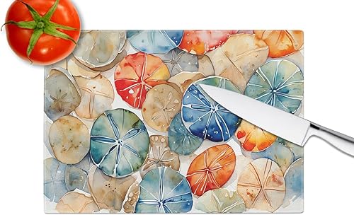 Miniatura 4 de Caroline's Treasures DAC2820LCB Sand Dollars Glass Cutting Board Large Decorative Tempered Glass Kitchen Cutting and Serving Board Large Size