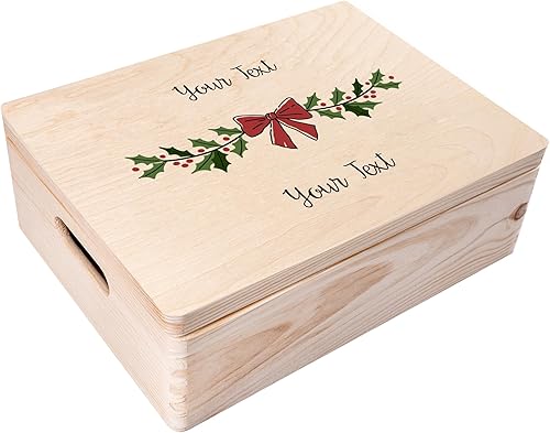 Miniatura 45 de Caja de almacenamiento de madera blanca XL con tapa con bisagras, 15.8 x 11.8 x 5.5 pulgadas (+-0.5), con asas, caja de regalo para herramientas,