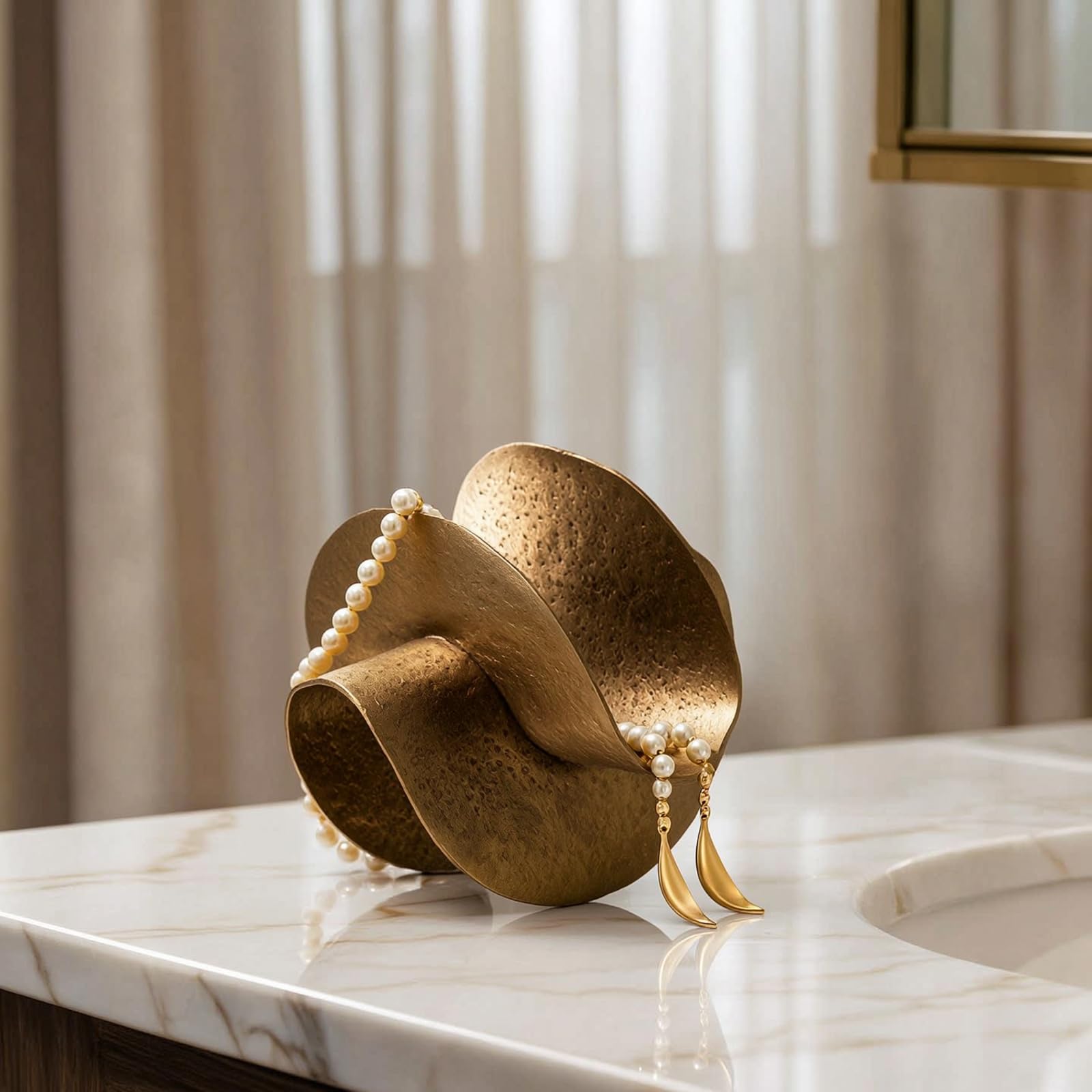 rockible Oggetto Decorativo in Alluminio Argentato Accento Decorativo Cilindrico Geometrico Scultura da Tavolo per Amanti Del Design, Soggiorno, Ingresso