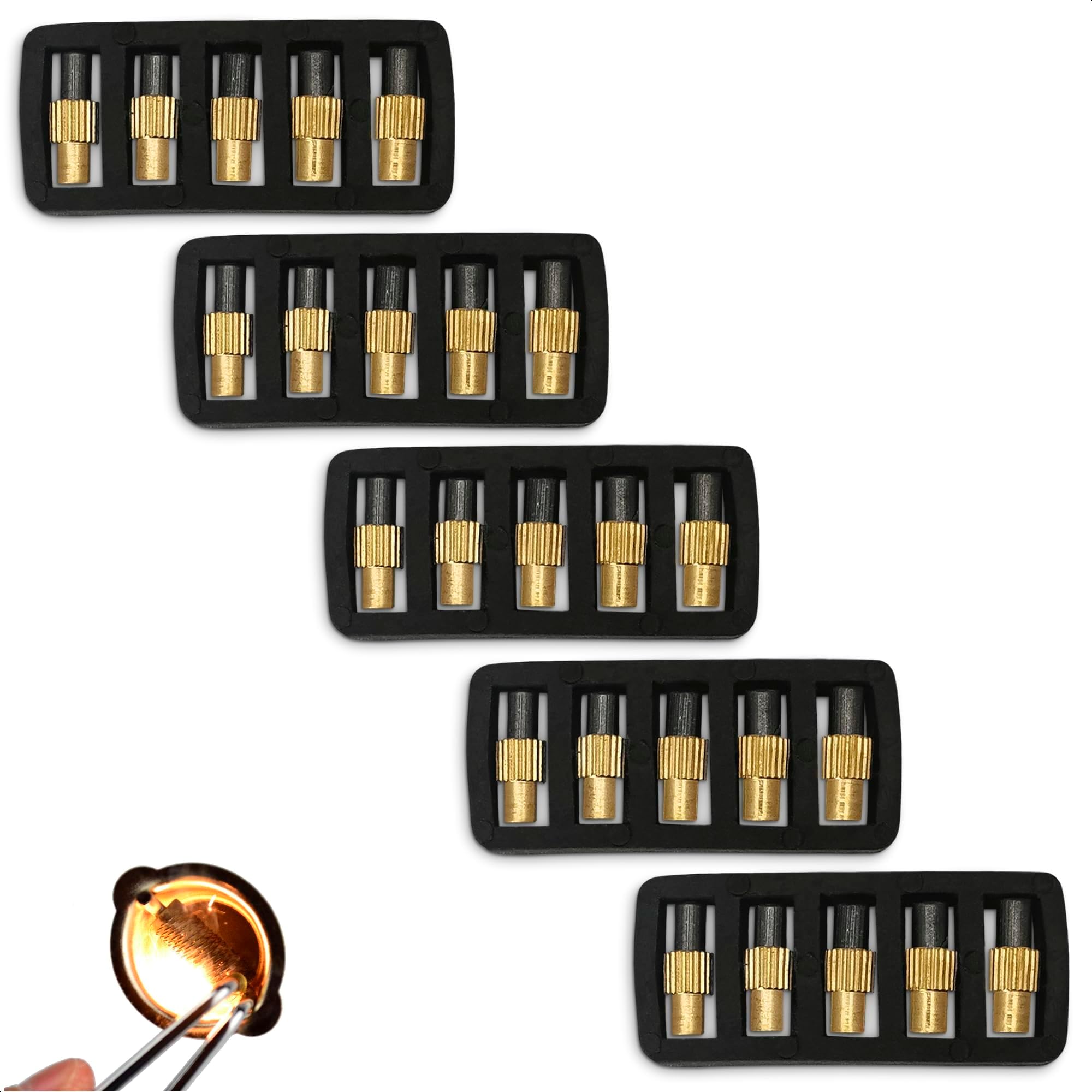 LIBERHAUS GSParts 25 Shurlite Replacement Flints for Single Striker